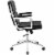 Portray Highback Upholstered Vinyl Office Chair - Black Perspective: bottom