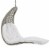 Landscape Hanging Chaise Lounge Outdoor Patio Swing Chair - Light Gray White Perspective: bottom
