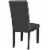 Parcel Dining Side Chair Vinyl Set of 2 - Black Perspective: bottom