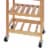 Oceanstar Bamboo Kitchen Trolley Perspective: bottom