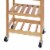 Oceanstar Bamboo Kitchen Trolley Perspective: bottom