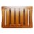 Oceanstar Solid Wood Spa Bench with Storage Shelf, Teak Color Finish Perspective: bottom