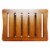 Oceanstar Solid Wood Spa Bench with Storage Shelf, Teak Color Finish Perspective: bottom