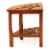 Oceanstar Corner Spa Shower Bench Seat with Storage Shelf Perspective: bottom