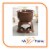 Ceramic Chocolate Fondue Pot / Cheese melting Pot, Color: Brown by MyXOHome Perspective: bottom