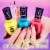 Sally Hansen Miracle Gel Neon Fluorescent Pink Step 1 Nail Color Perspective: bottom