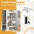 Hivvago 5-Tier Bookshelf with Anti-Toppling Device for Living Room Home Office-White Perspective: bottom