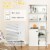 Hivvago 5-Tier Freestanding Bookcase with Open Cubes and Adjustable Shelf-White Perspective: bottom