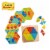 HABA Arranging Game Magical Pyramids - 36 Triangular Wooden Tiles with Templates Perspective: bottom