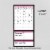 Alpine Choice Dry Erase Pink Workout Planner, Fitness Calendar, Exercises, Goals & Notes Perspective: bottom