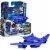 Transformers Toys EarthSpark 1-Step Flip Changer Soundwave 4-Inch Action Figure, Robot Toys Perspective: bottom