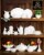 [ Set Of  6] Fine Porcelain Diamond Dish 12  | 30.5 Cm WL-992408/A Perspective: bottom