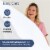 CGK Unlimited Single Flat Sheet/Top Sheet Double Brushed Microfiber - Twin XL - Light Grey Perspective: bottom