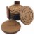 BergHOFF Bamboo Coaster Set Perspective: bottom