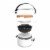 BergHOFF Tabletop BBQ Grill - White Perspective: bottom