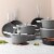 BergHOFF Leo Non-Stick Covered Saute Pan - Grey Perspective: bottom
