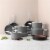 BergHOFF Leo Covered Stockpot - Grey Perspective: bottom