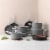 BergHOFF Leo Covered Stockpot - Grey Perspective: bottom