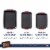 Bakeware Set of 3 Cookie Sheets - Nonstick Baking Pans, 3 Pieces Set, Dark Gray/Red Perspective: bottom