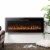 50"L Recessed Wall Mounted Electric Fireplace, With 9 Color Flames Perspective: bottom