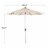 Glitzhome Aluminium Self Tilt Market Patio Umbrella - Beige Perspective: bottom
