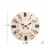Glitzhome 31.7 Inches Large Engraved Numerals Battery Operated Clock, White Wooden Wall Clock Perspective: bottom