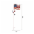 Glitzhome Patriotic Metal Flag Illuminated Yard Stake/Wall Sign Perspective: bottom