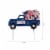 Glitzhome Americana Metal Truck Yard Stake/Wall Sign Perspective: bottom