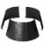 Glitzhome 26 Inch Diameter Black Metal Weave Tree Collar Perspective: bottom