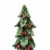 Glitzhome 20 Inch Tall Resin Christmas Red Berry Table Tree Decor Perspective: bottom