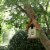 Glitzhome Rustic Garden Bird House Perspective: bottom