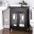Glitzhome 26 * 32 Inch Wooden Floor Storage Cabinet with Double Doors, Espresso Perspective: bottom