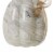 Glitzhome 5.95 Inch Tall Gray Marble Tall Glass Pumpkin Perspective: bottom