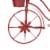 Glitzhome Metal Red Bicycle Shape Planter Perspective: bottom