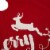 Glitzhome Fabric Merry Christmas Tree Skirt - Red/White Perspective: bottom