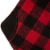 Glitzhome 21 Inch Length Fur Black/Red Buffalo Plaid Stocking Perspective: bottom