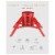 Tree Nest Christmas Tree Stand Base Modern Design for 10ft Real Trees, Steel (Large, Red) Perspective: bottom