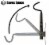 Noa Store Bike Wall Mount Hanger | Red Foldable Horizontal Bicycle Rack for All Bikes Perspective: bottom