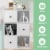 Hivvago 3-Tier Bookshelf with Anti-toppling Device for Living Room-White Perspective: bottom