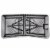 vidaXL Foldable Garden Table 48 HDPE White Perspective: bottom