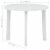 vidaXL Patio Table White 35 Plastic Perspective: bottom