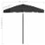 vidaXL Beach Umbrella Black 70.9 x47.2 Perspective: bottom