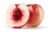 Fresh White Nectarine Perspective: front