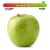 Large Granny Smith Apple - Each Perspective: front