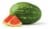 Seeded Whole Watermelon Perspective: front