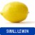 Fresh Small Lemon - Each Perspective: front