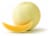 Orange Honeydew Melon Perspective: front