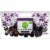 Organic Black Seedless Grapes Perspective: front