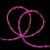 Northlight 18' Pink LED Outdoor Christmas Rope Lights Perspective: front
