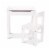 Melissa & Doug® Wooden Lift-Top Desk & Chair - White Perspective: front